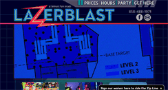 Desktop Screenshot of lazerblastarcade.com